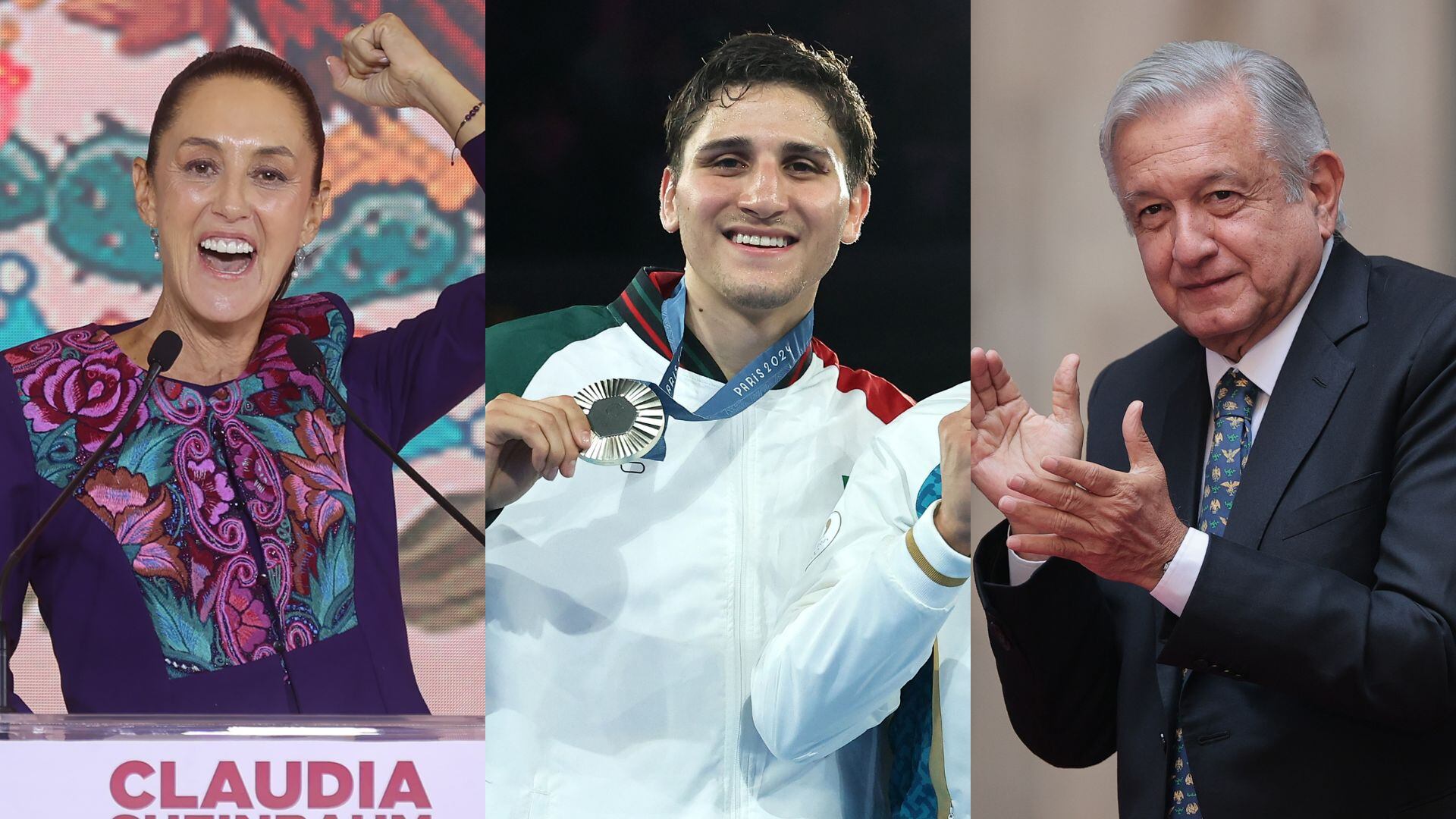AMLO y Sheinbaum felicitan a Marco Verde tras obtener la plata en París 2024. Imagen: Getty images (especial).