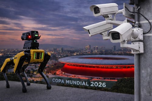 Perros robot, IA y cámaras disparan 50% la videovigilancia en México rumbo al Mundial