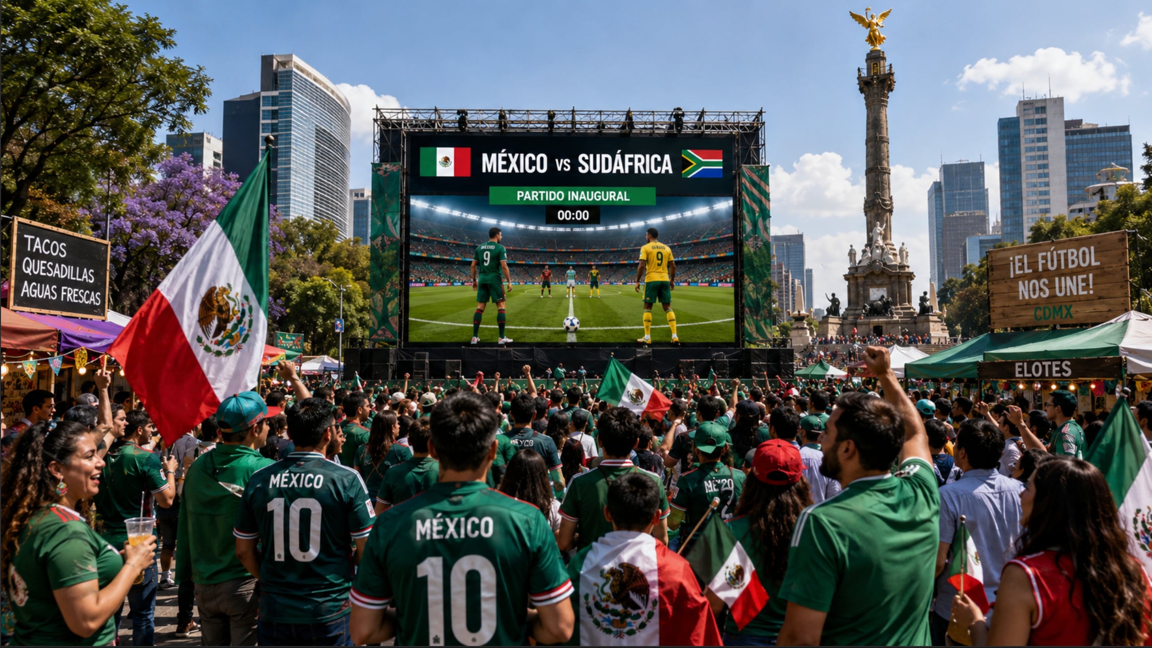 Pantallas del Mundial CDMX