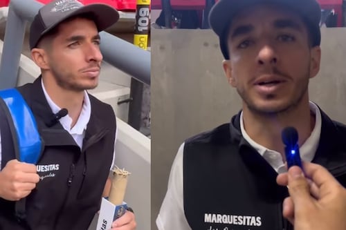 Captan a Isaac Brizuela vendiendo marquesitas en el Estadio Azteca