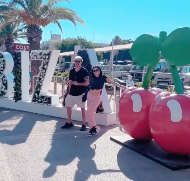 Karime ha subido historias de las noches ibicencas a su red social que ya han desaparecido