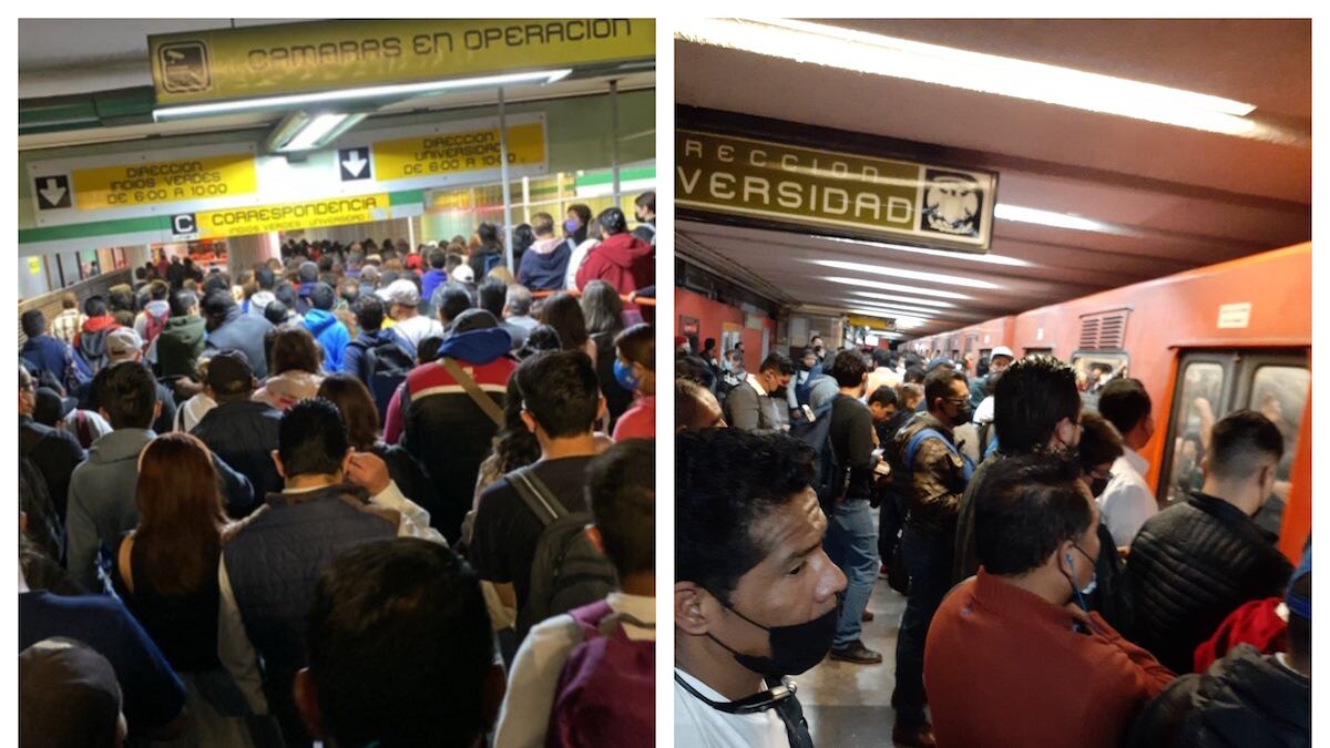 El servicio de transporte sufrió fallas esta mañana. (Especial)