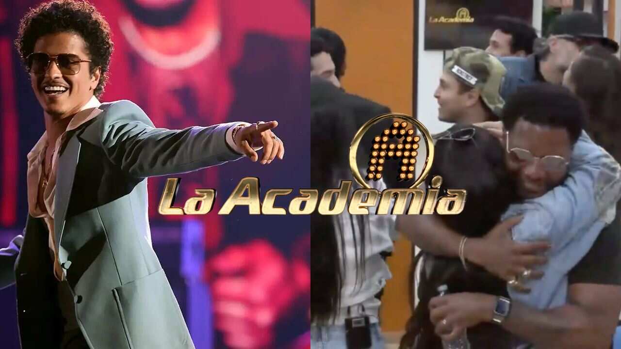 Los alumnos de La Academia fueron sorprendidos por los músicos del cantante Bruno Mars.
