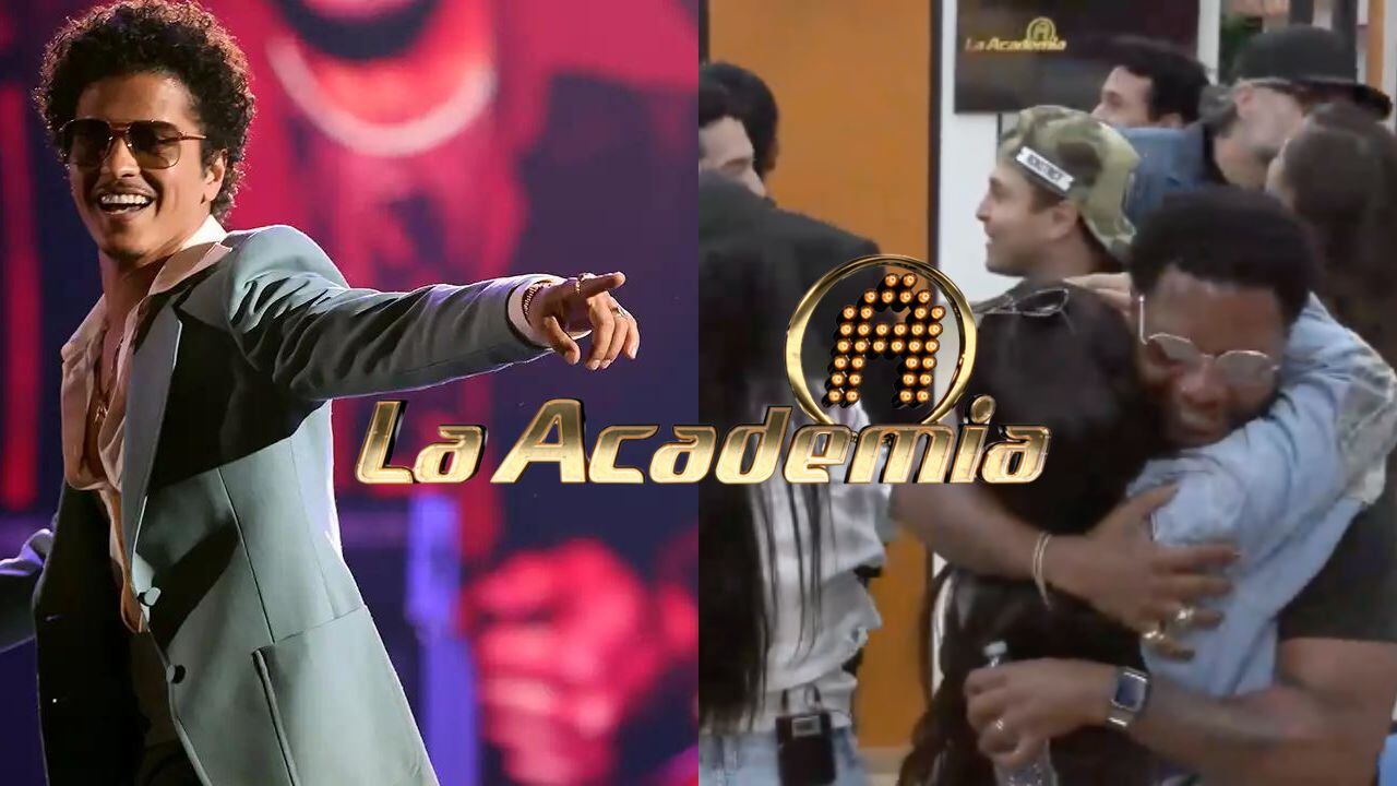 Los alumnos de La Academia fueron sorprendidos por los músicos del cantante Bruno Mars.