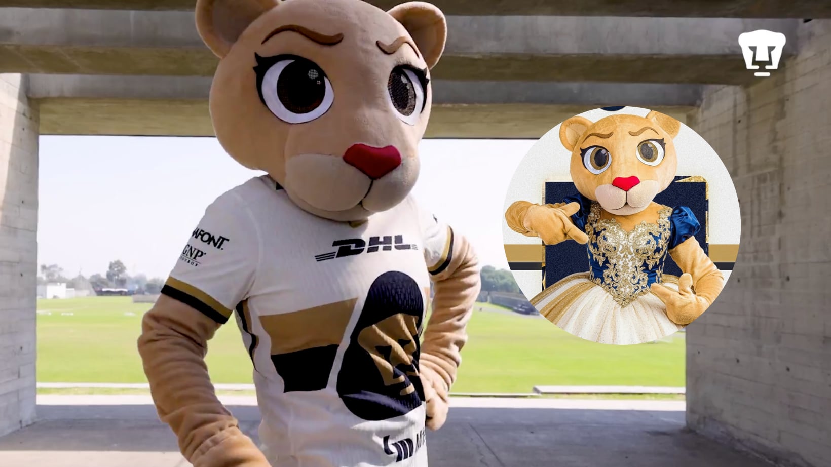 Goya es la nueva mascota del equipo femenil de Pumas.