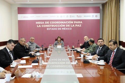Mesa de Coordinación para Construcción de la Paz garantizan seguridad y tranquilidad en Edomex: Delfina Gómez