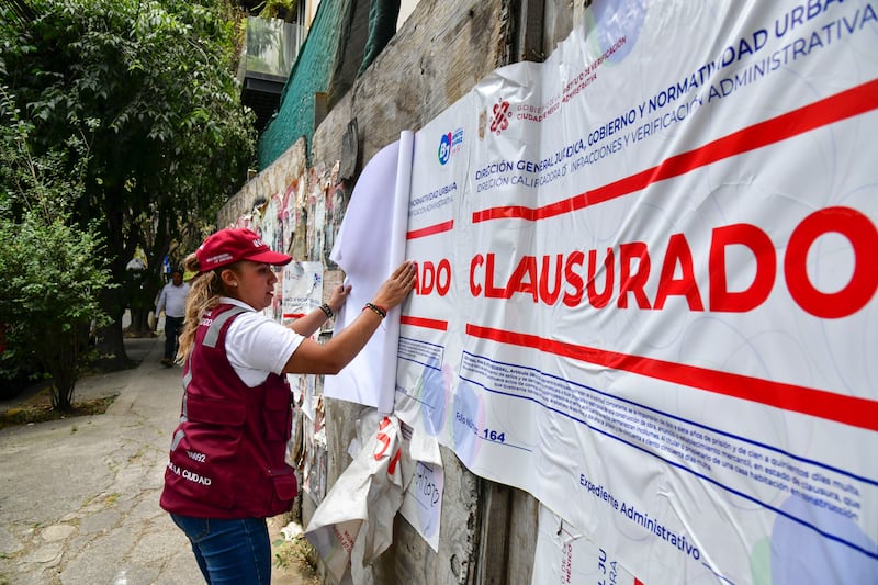 Por segunda ocasión la alcaldía Benito Juárez e INVEA clausuran obra irregular en Febo 17
