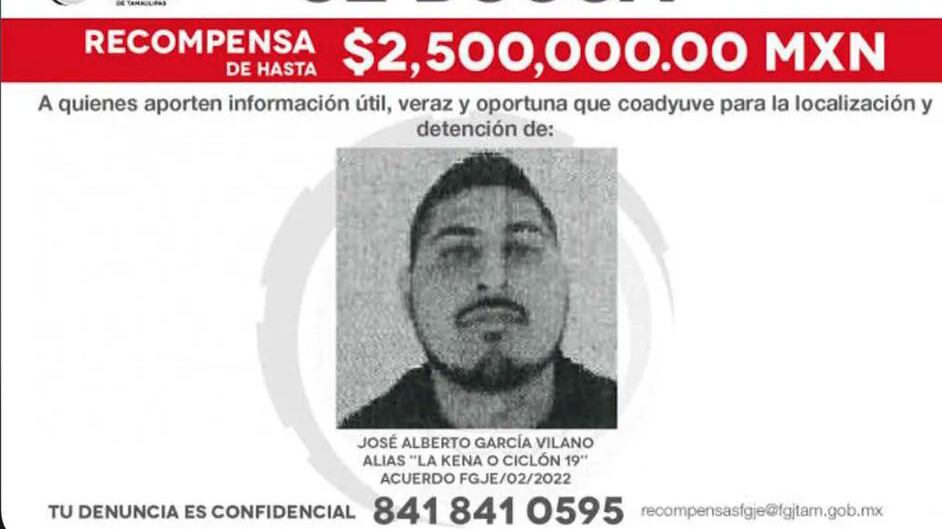 Ficha de búsqueda de la FGJ de Tamaulipas