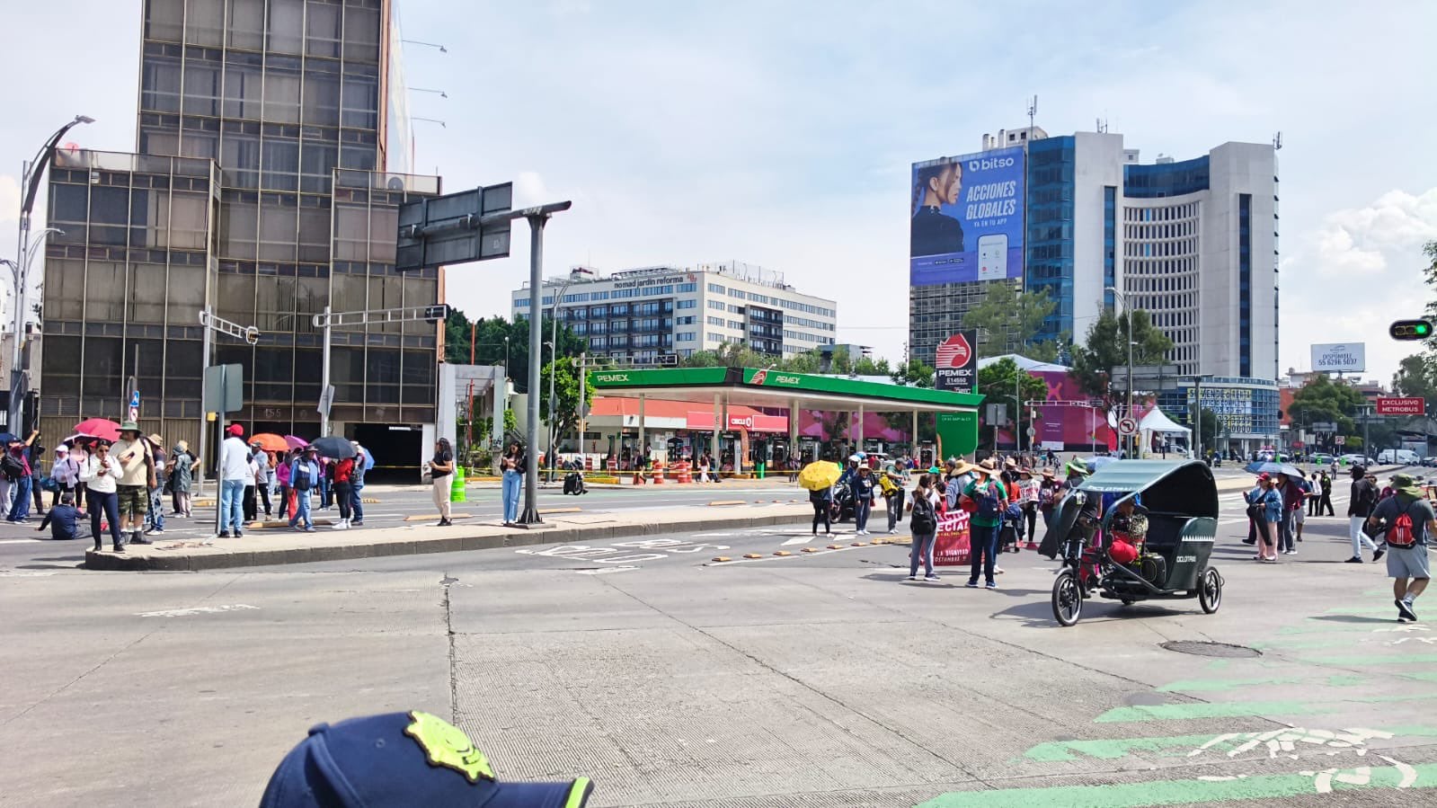 La CNTE volvió a poner en jaque la movilidad de la CDMX con bloqueos en Paseo de la Reforma