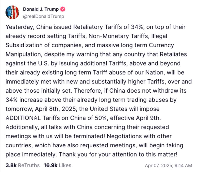 China implementó nuevos aranceles como respuesta a las políticas comerciales agresivas impulsadas por Trump desde su mandato anterior.