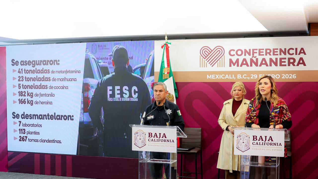 La gobernadora Marina del Pilar Avila destacó resultados históricos en decomisos de drogas, armas y detención de objetivos prioritarios.