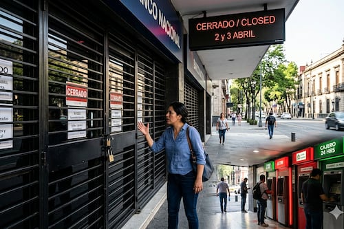 Dos días sin bancos: cierran jueves 2 y viernes 3 de abril