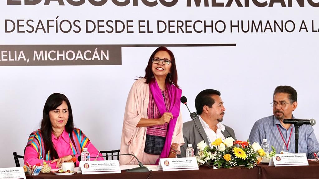 Leticia Ramírez, titular de la SEP, aseguró que los nuevos libros de texto gratuito llegarán a las aulas y no hay poder que lo impida (SEP)