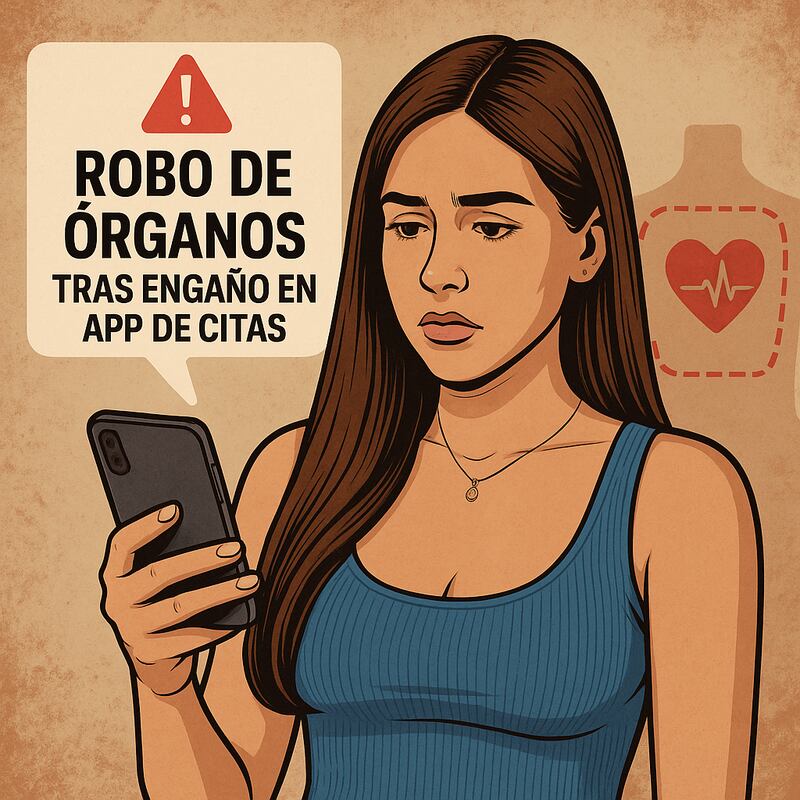 Joven viaja por amor y es víctima de tráfico de órganos