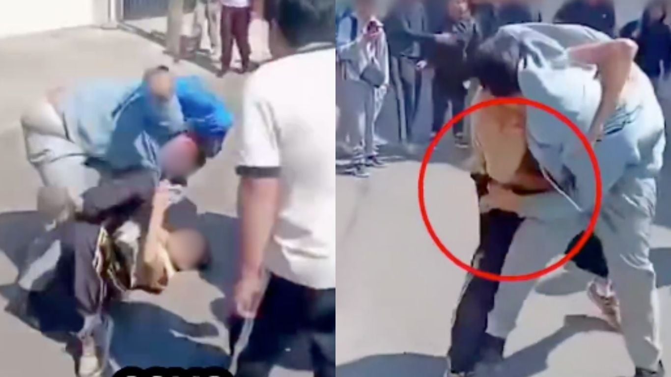 Nuevo video de pelea en secundaria en Tláhuac