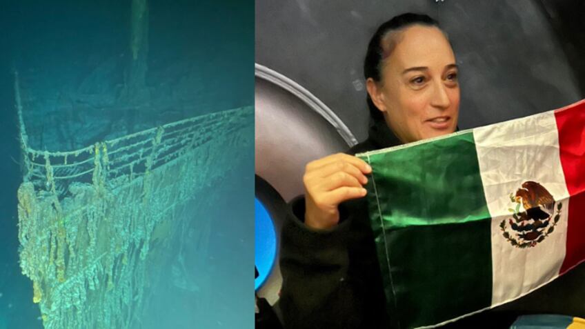 La mexicana Renata Rojas viajó al Titanic (Especial).