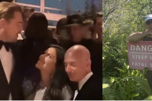Jeff Bezos reacciona a los coqueteos de su novia con Leonardo DiCaprio