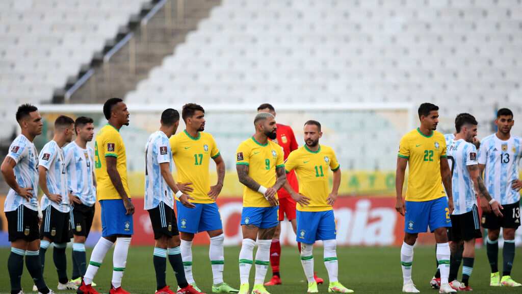 El duelo eliminatorio entre Brasil y Argentina se suspendió en septiembre pasado pero la Conmebol le pide a la FIFA que lo reprogramen