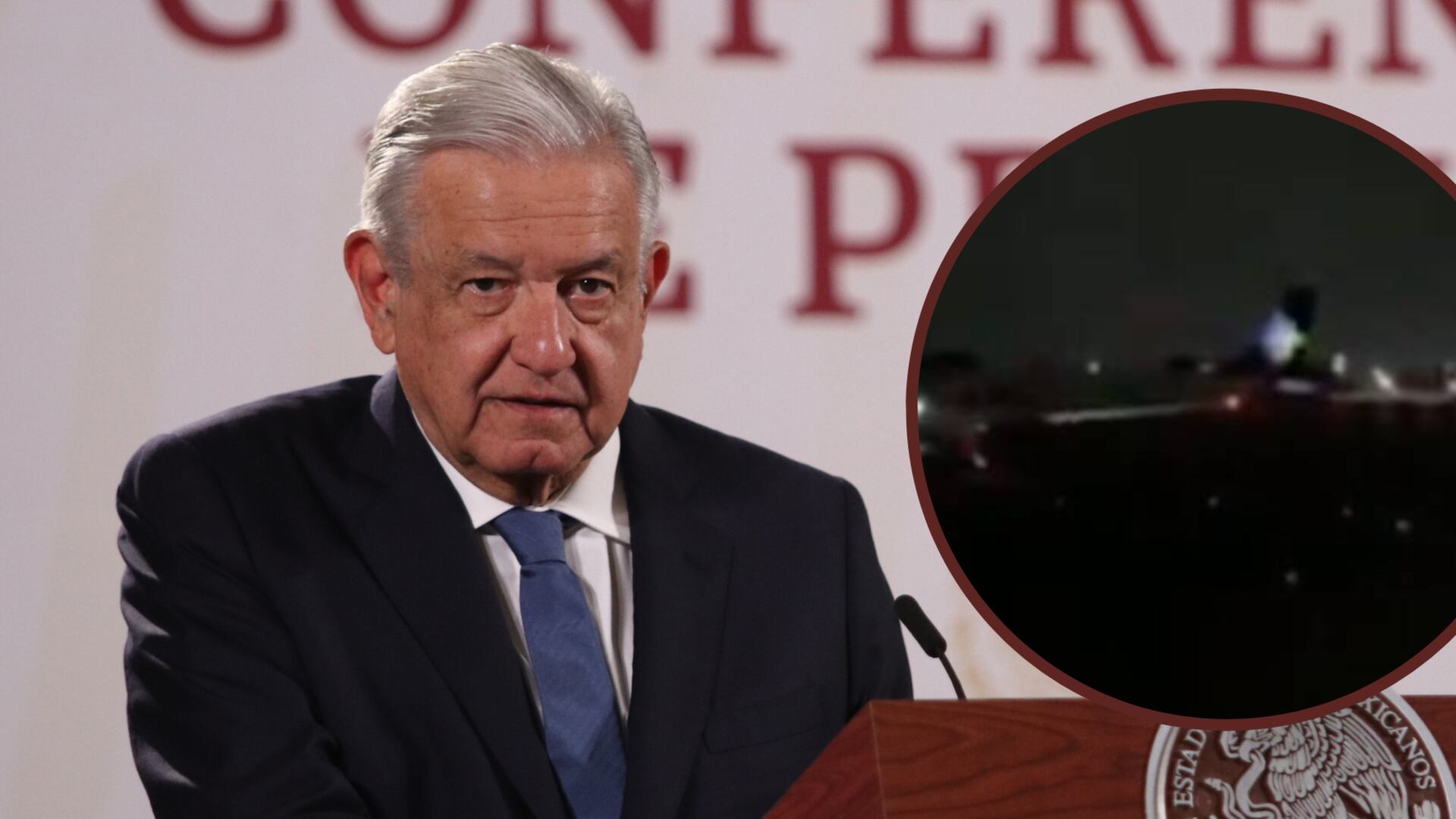 El presidente habló sobre los problemas en el espacio aéreo de la CDMX