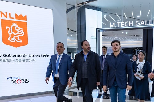 Desde Corea de Sur concreta Samuel 1000 MDP más para Nuevo León