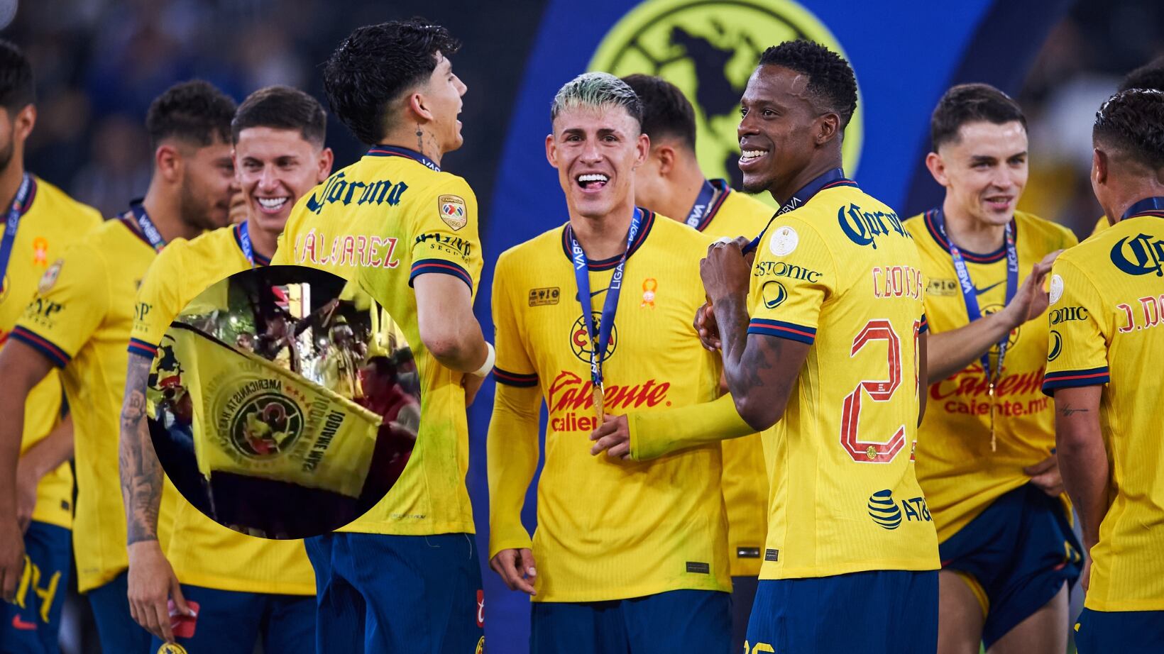 América no celebró el tricampeonato con sus aficionados.