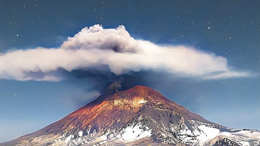 Su actividad ha dejado increíbles postales. (Webcams de México)