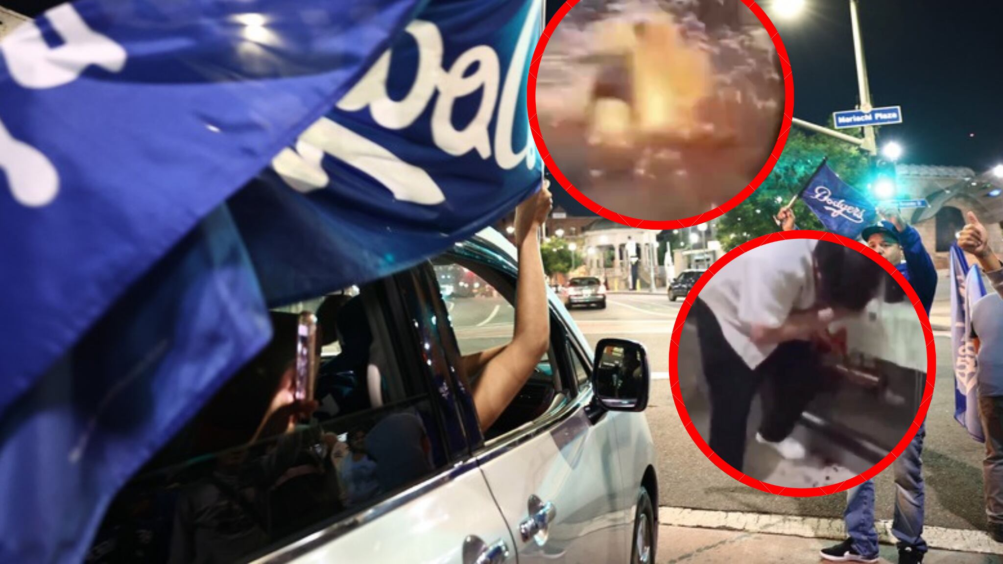 Aficionado de los Dodgers sufre terrible accidente