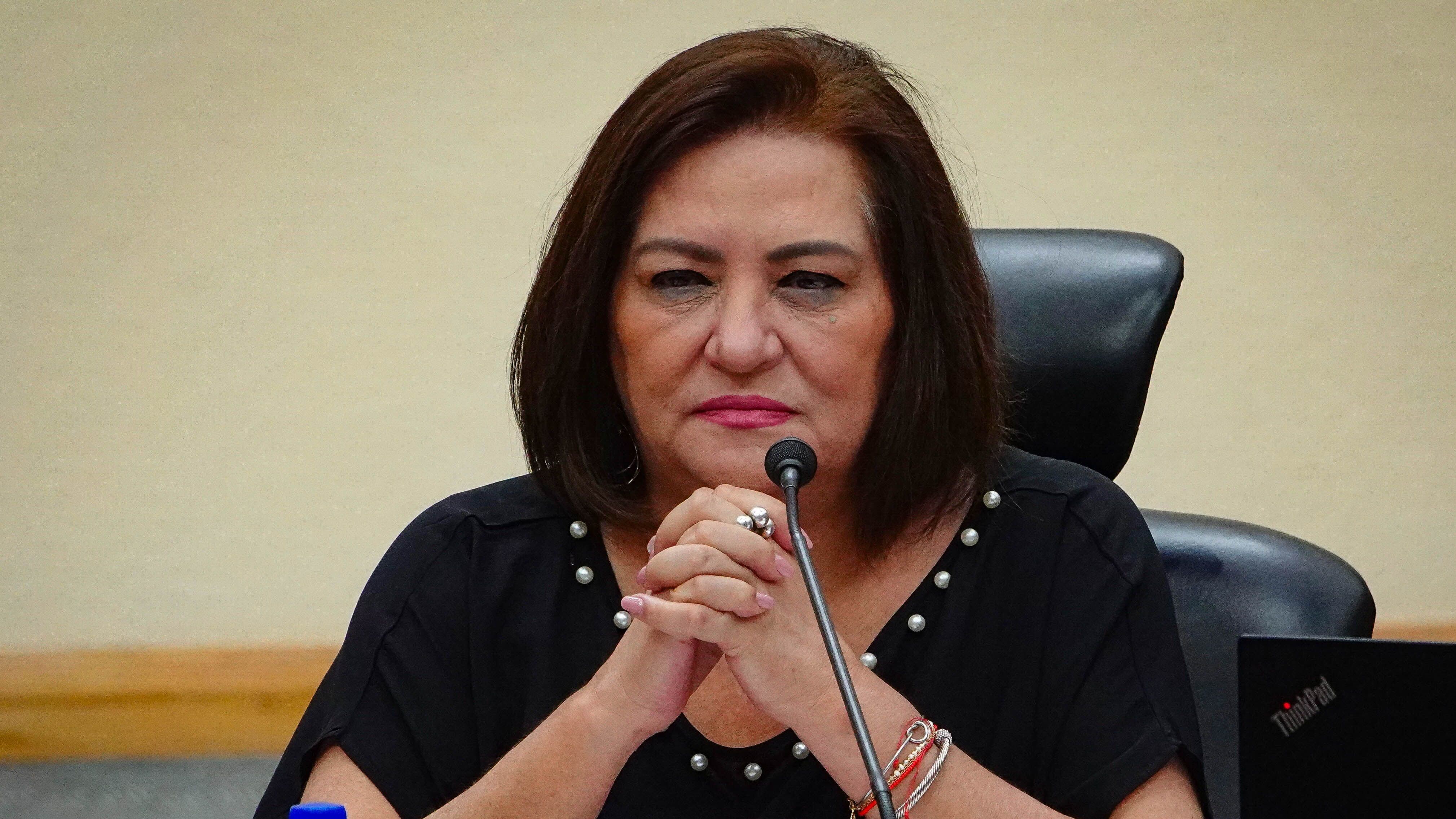 CIUDAD DE MÉXICO, 28ABRIL2023.- Guadalupe Taddei, consejera presidente, encabezó la sesión extraordinaria del Instituto Nacional Electoral en el pleno del instituto.
FOTO: ROGELIO MORALES /CUARTOSCURO.COM