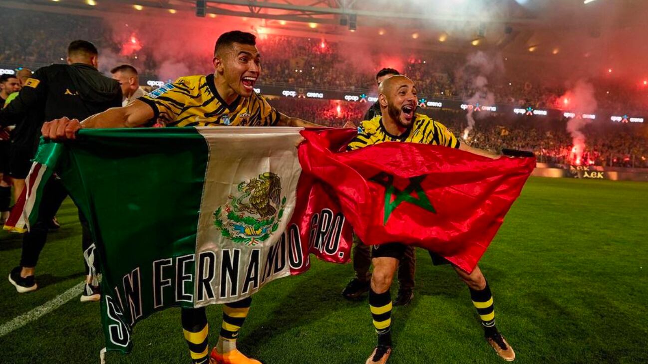 Orbelin Pineda sumó su segundo título en Grecia.