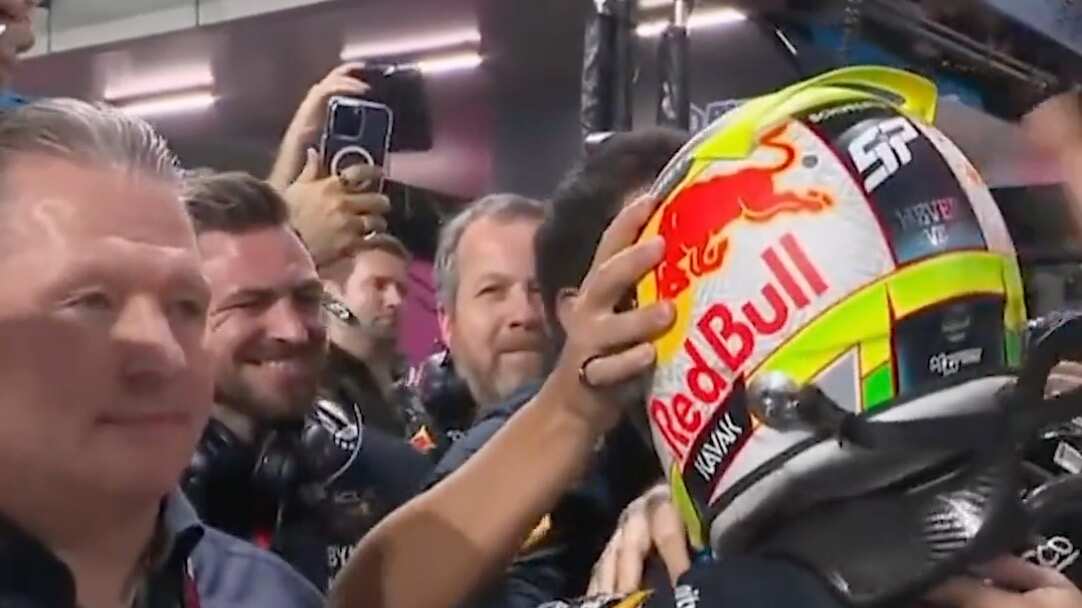 Jos Verstappen y Checo Pérez