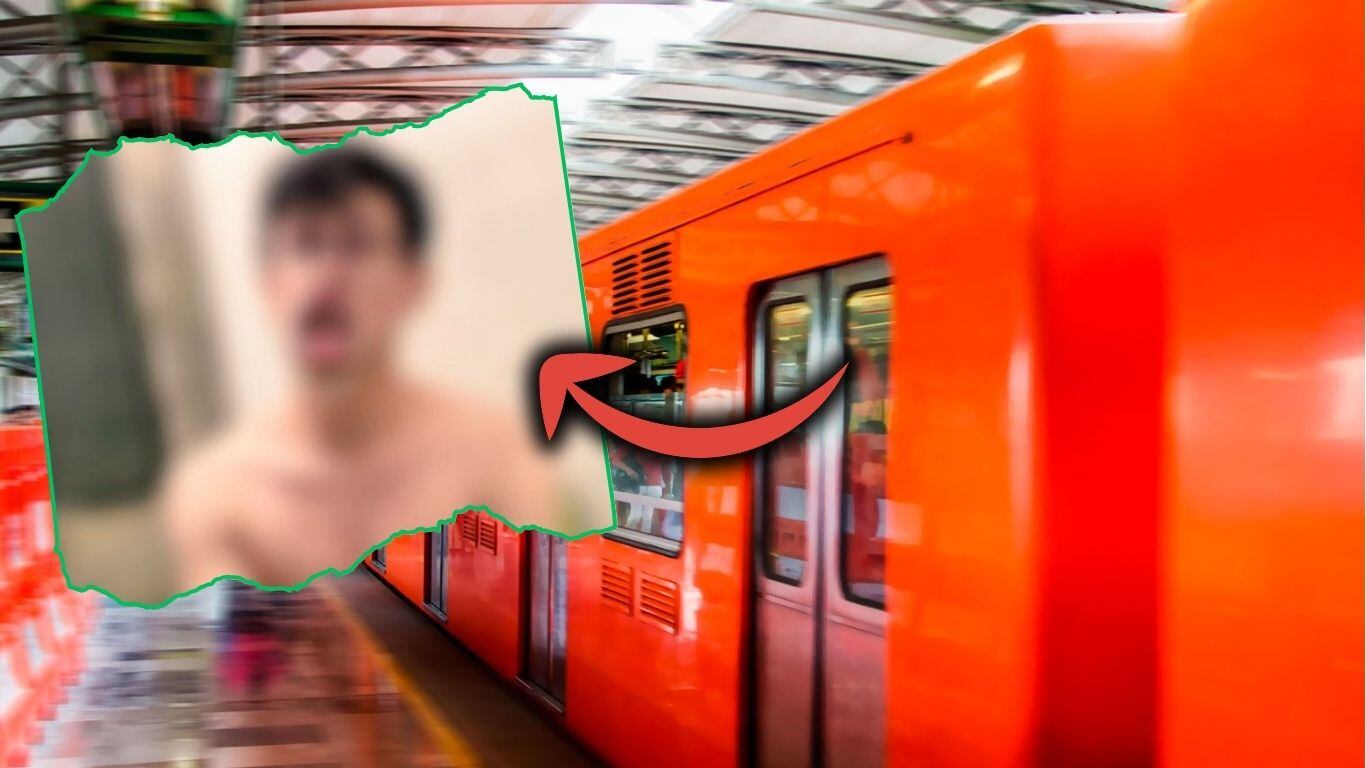 Hombre desnudo en el STC