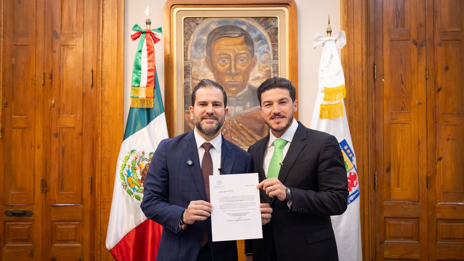 El gobernador entregó el nombramiento a Lozano Caballero en su despacho.