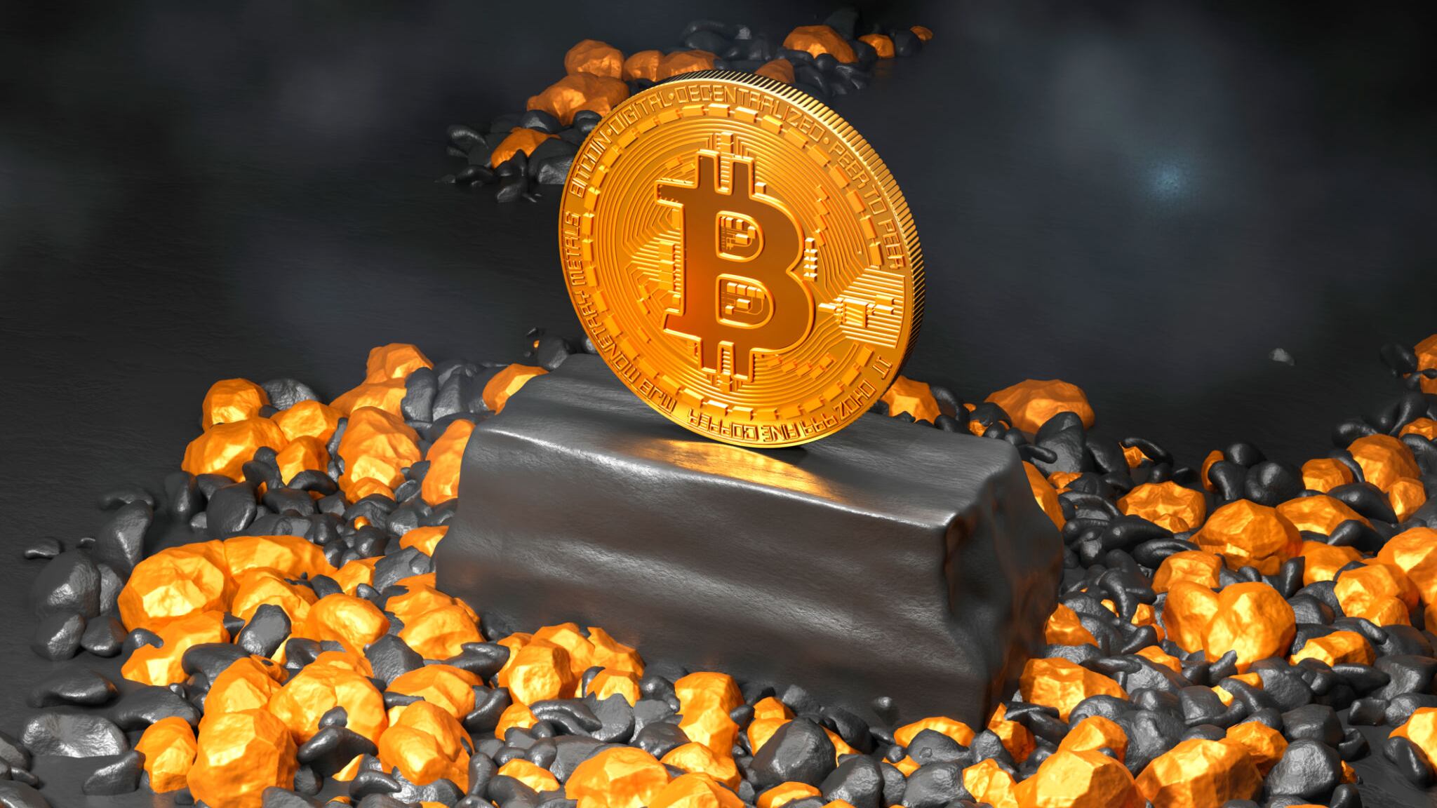 Símbolo del Bitcoin, la criptomoneda de mayor valor en el mundo.