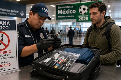 Mundial 2026: turistas podrían recibir multas en México por llevar vapeadores en su equipaje