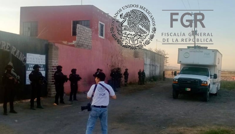 El Gobierno de Jalisco informó que la FGR ya resguarda el Rancho Izaguirre. ESPECIAL/ FISCALÍA DEL ESTADO DE JALISCO