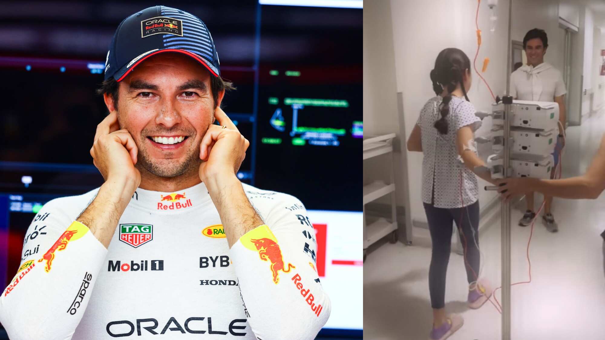 Checo Pérez sorprende a pequeña fanática