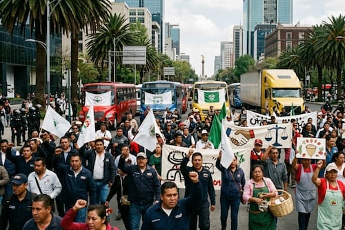 Transportistas, colectivos y comerciantes: las protestas que marcarán este 10 de marzo en la CDMX