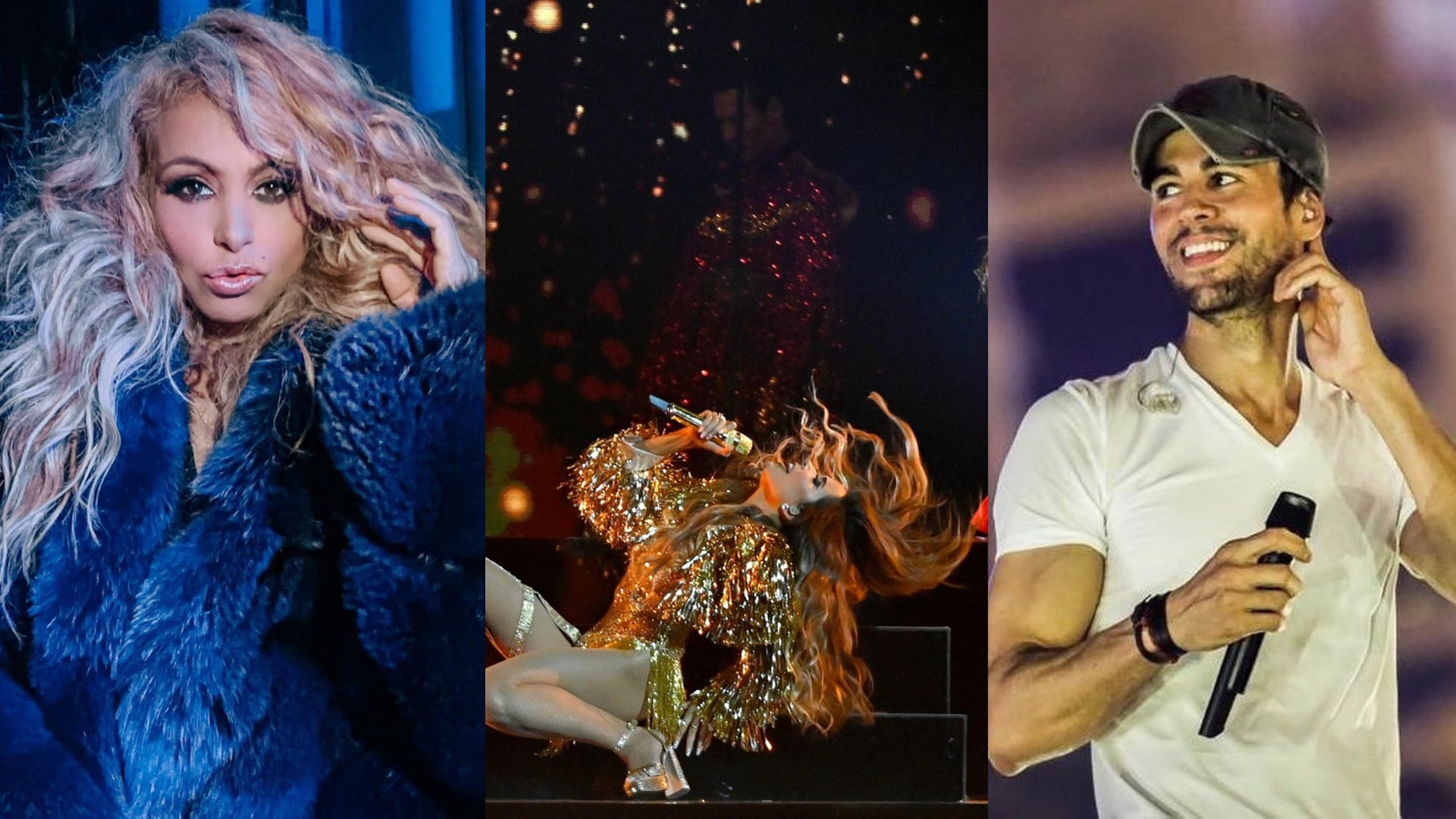 Paulina Rubio, Gloria Trevi, Enrique Iglesias, son algunos de los artistas que han caído del escenario durante su show.