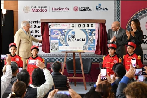 Lotería Nacional celebra 80 años de la Sociedad de Autores y Compositores de México con billete conmemorativo