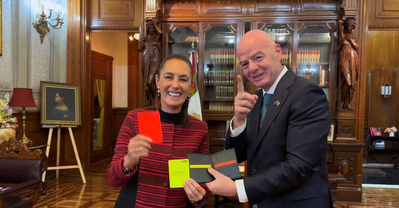 Infantino y Sheinbaum