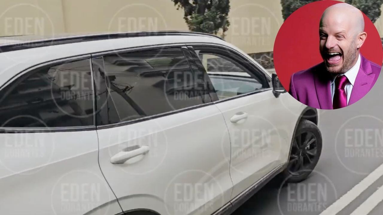 El conductor ignoró a los reporteros que lo esperaban afuera de Televisa.