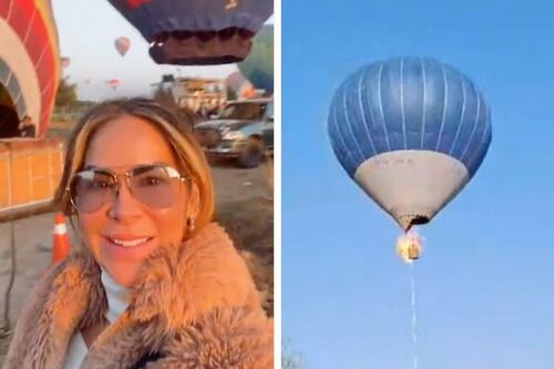 Video: Aylín Mujica vivió de cerca el accidente del globo en Teotihuacán