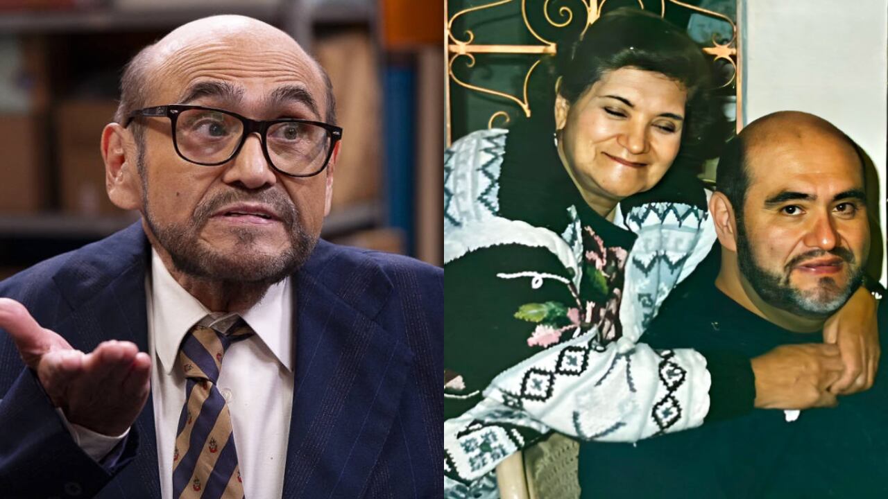 Edgar Vivar y su mamá