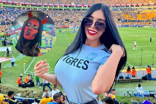Fan de los Tigres impacta en televisión con su infartante body paint