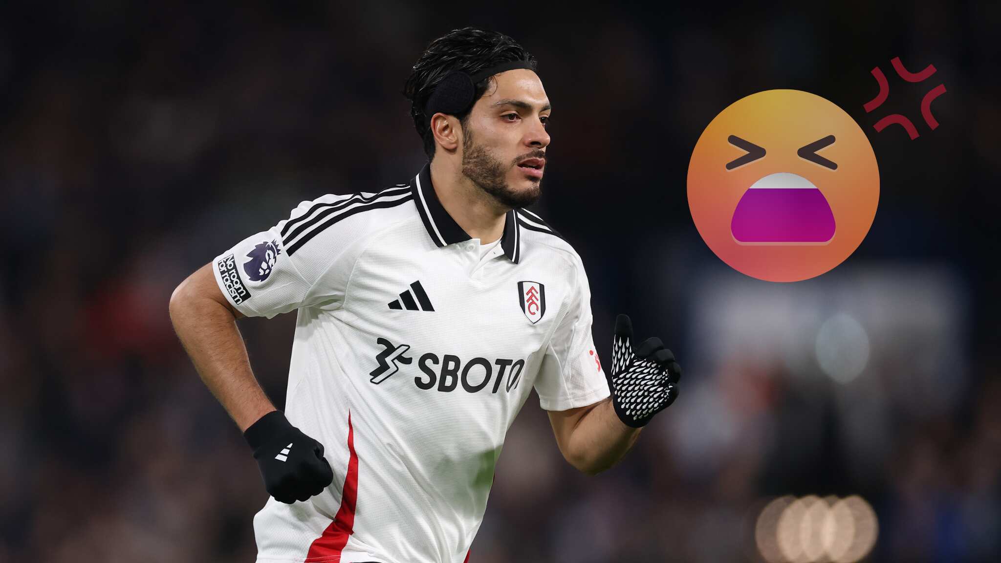 A Raúl Jiménez no le gustó ser sustituido