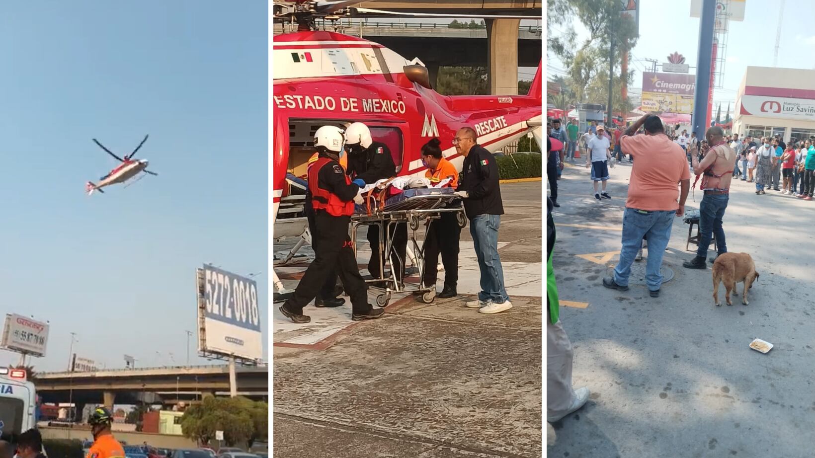 Explota tanque de gas en 'tianguis' de Huehuetoca, Edomex