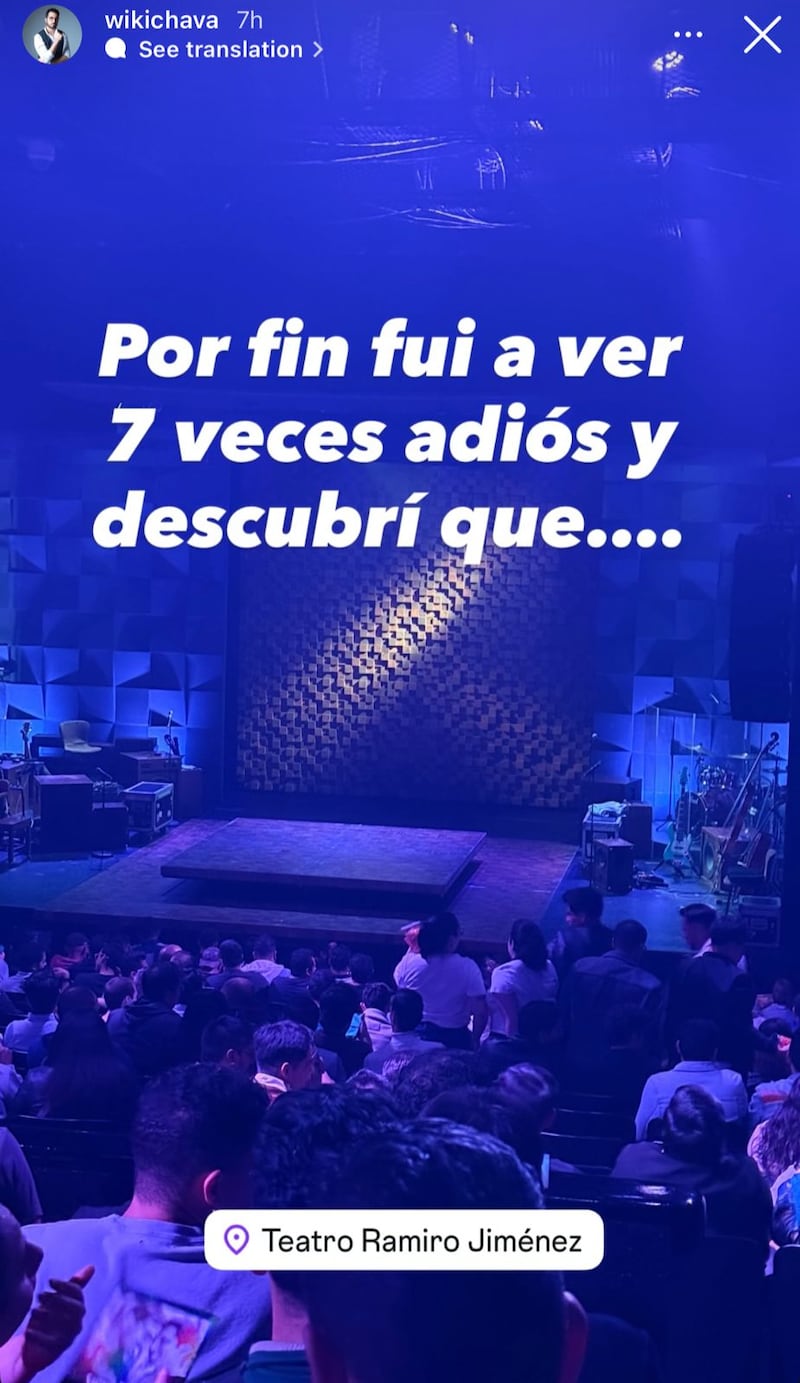 Wikichava pasó un mal rato en la obra