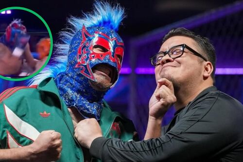 Video: Escorpión Dorado se golpea a sí mismo en pelea con Franco Escamilla y desata burlas