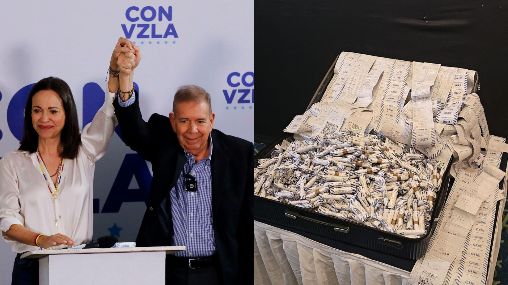 María Corina Machado y Edmundo González