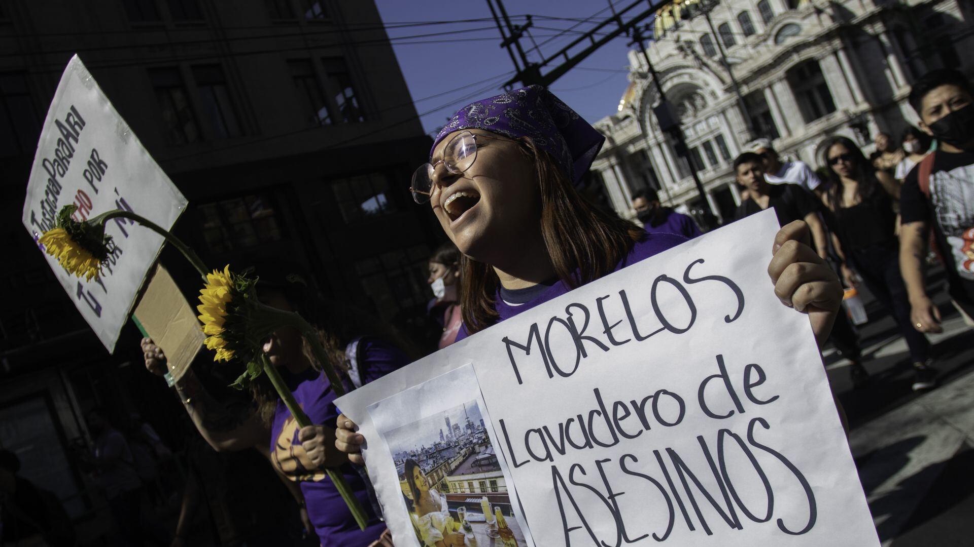 Marcha para pedir justicia por Ariadna Fernanda.